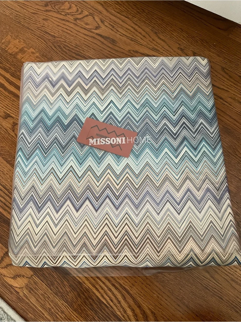 Missoni Zigzag Chevron Duvet Cover in Blue, Tan, Lavender